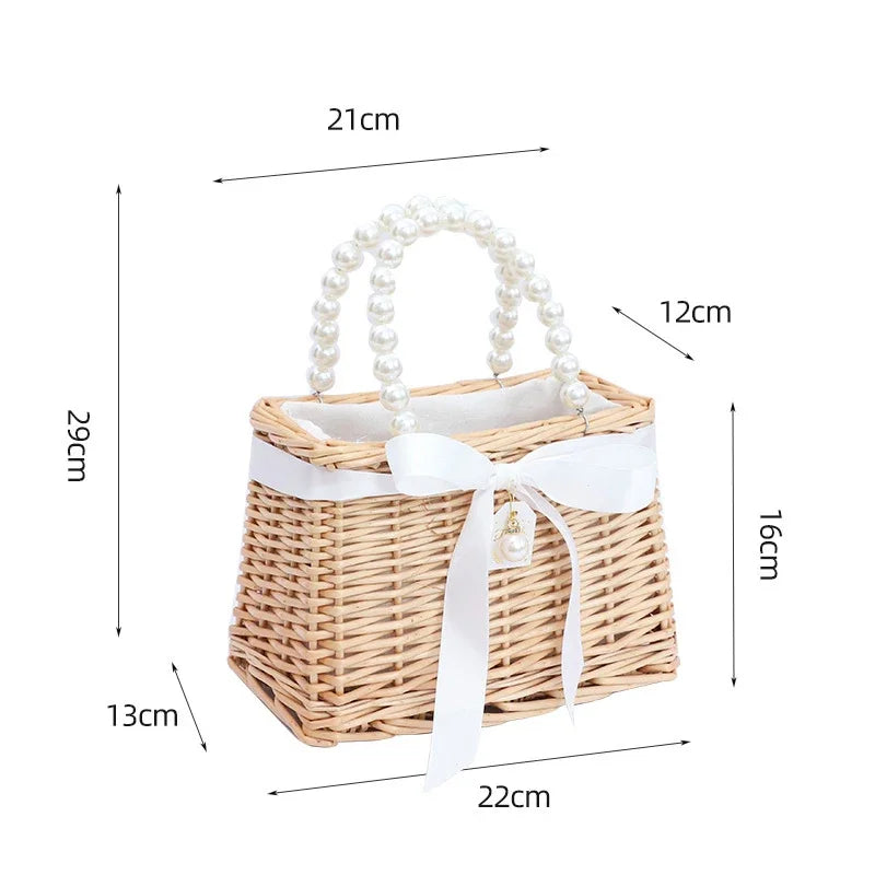 Bride Mrs Wifey Straw Bag | Boho Bridal Bachelorette Beach Gift