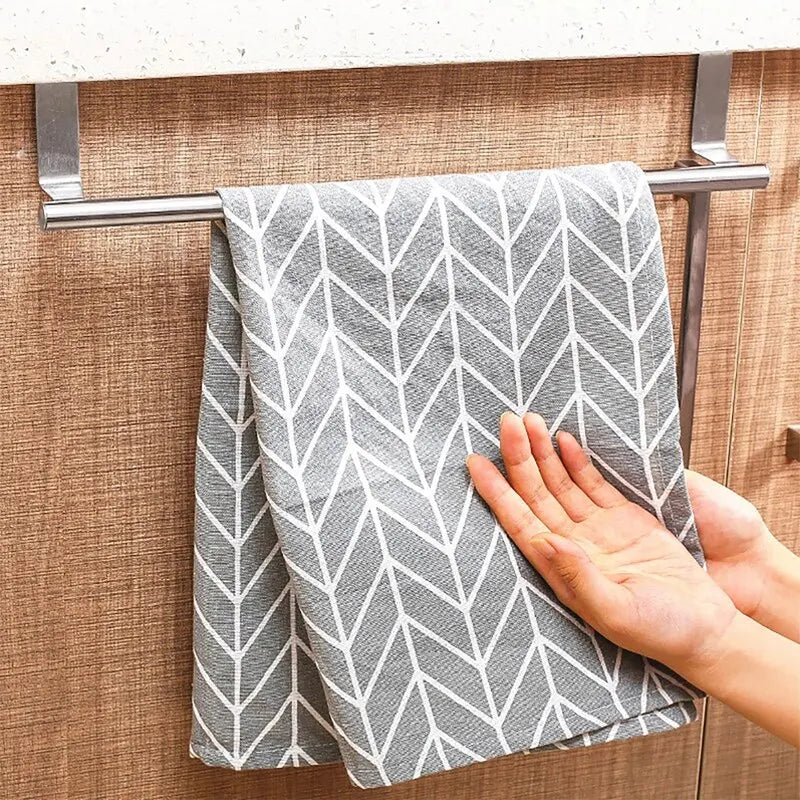 Stainless Steel Cabinet Door Towel Bar Rack | 1 or 2 Pack