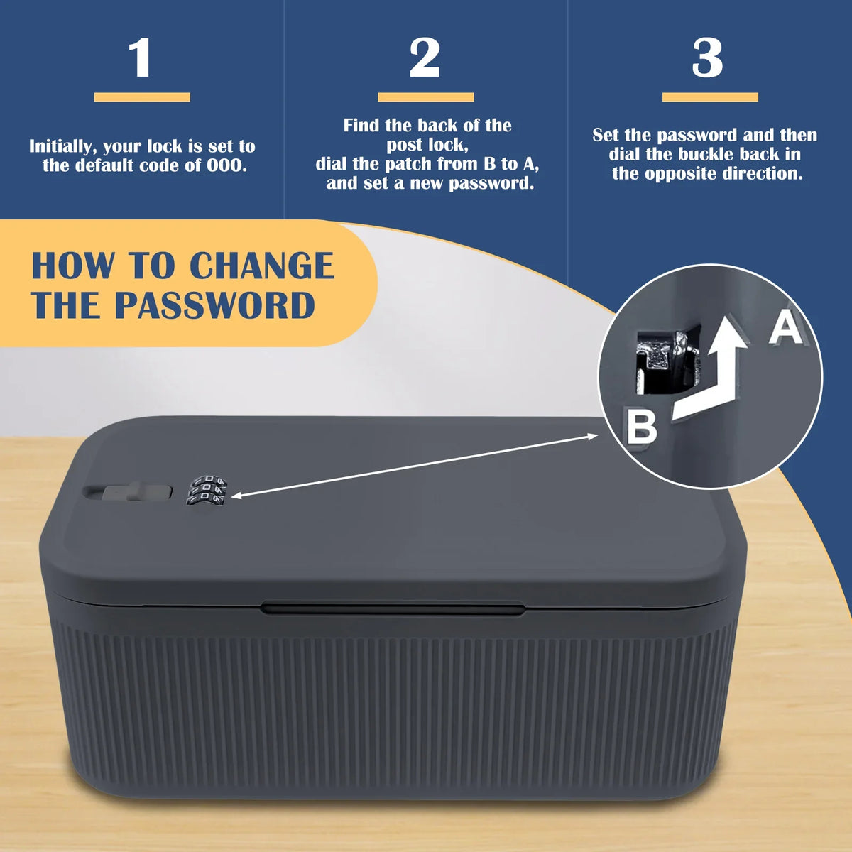 Lockable Storage Box Versatile Safe Small Portable Food Refrigerator