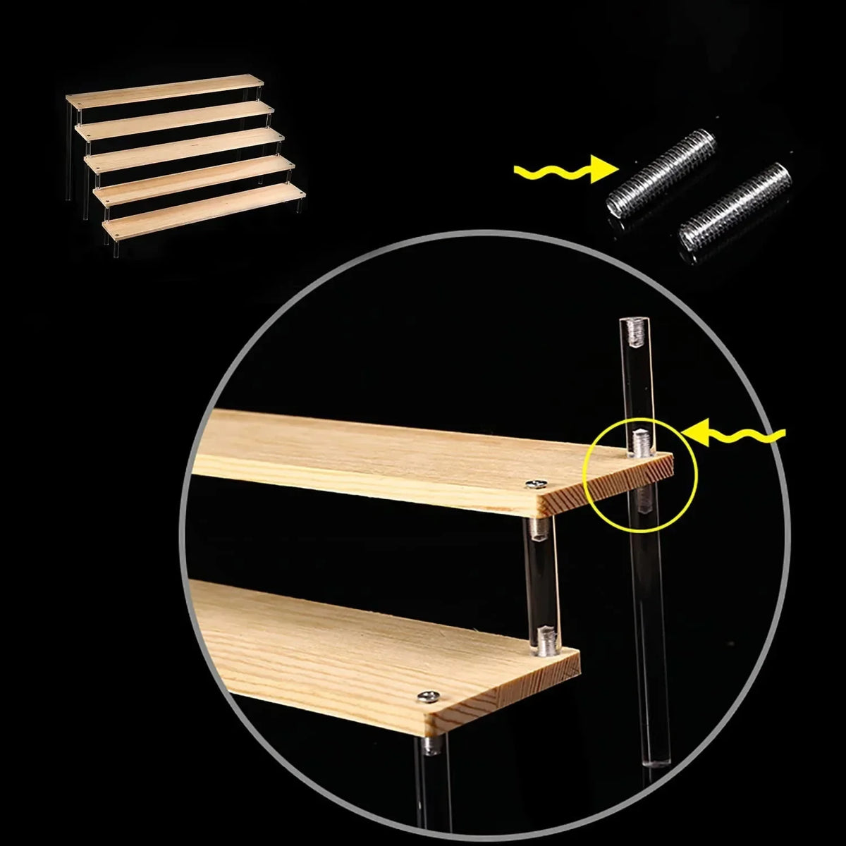 Acrylic Display Riser Rack – Perfume, Makeup & Cupcake Stand