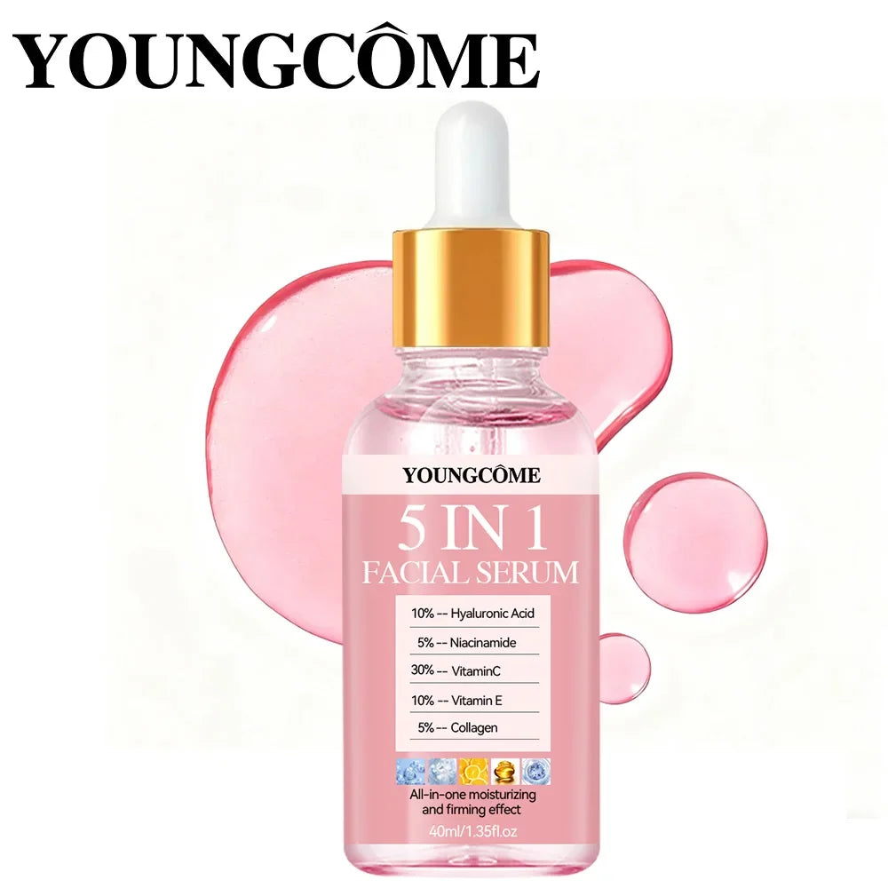 5 In1 Hyaluronic Acid Facial Serum Moisturizing Brightening