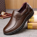 Men's Genuine Leather Slip-On Loafers – Soft Sole Casual Shoes