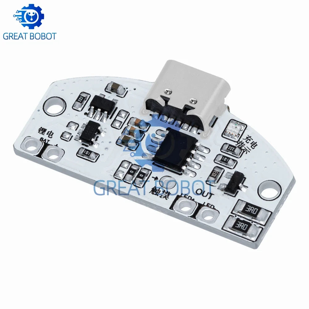 USB Type-C LED Touch Dimmer Module – 3-Gear Night Light Board