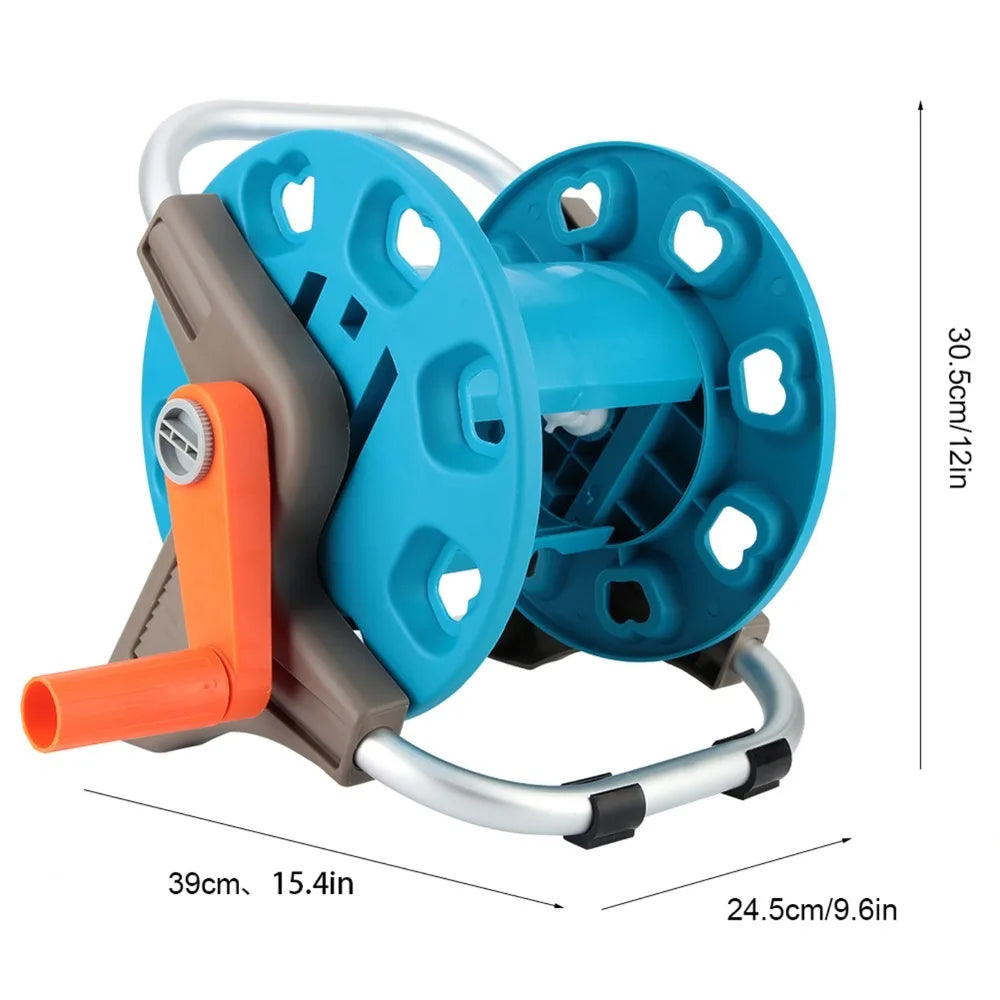 Portable Garden Hose Reel Cart – Lightweight ABS & Alloy Trolley