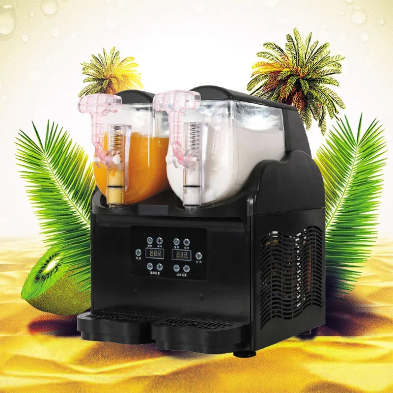 Commercial Slushy Machine 3L×2 Dual Cylinder Slush Maker