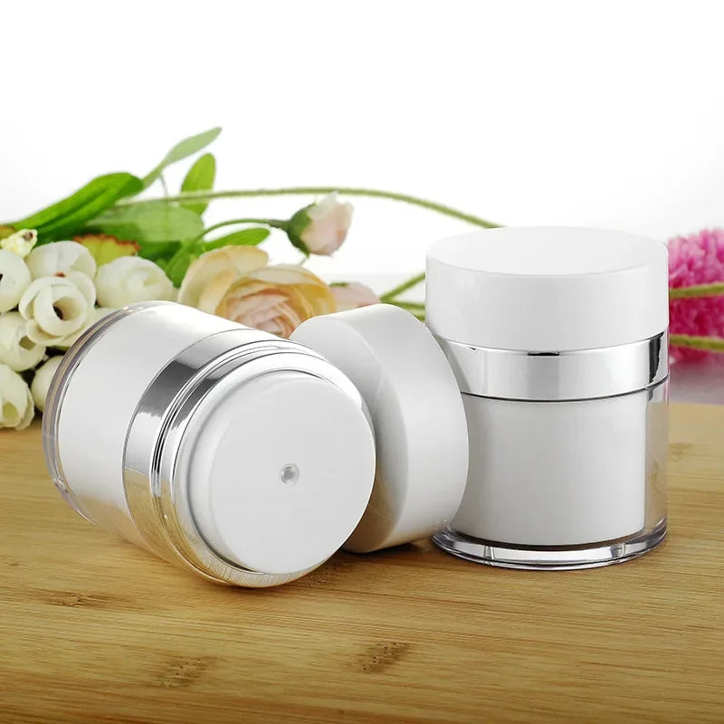 Airless Pump Jar – Refillable Acrylic Cream Bottle 15/30/50ml