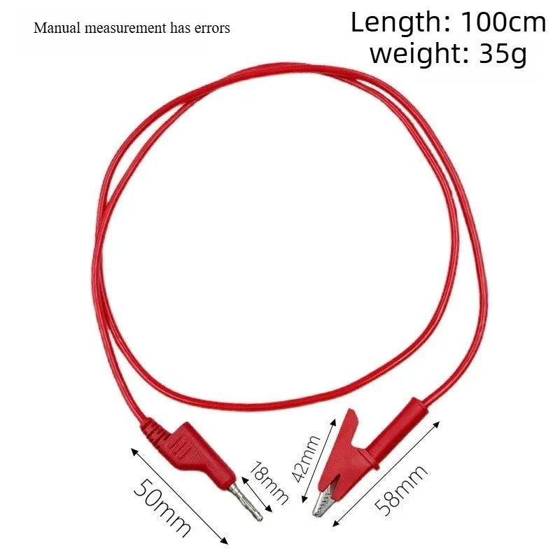 Multimeter Test Lead Wires 1M – Banana Plug & Alligator Clip 15A