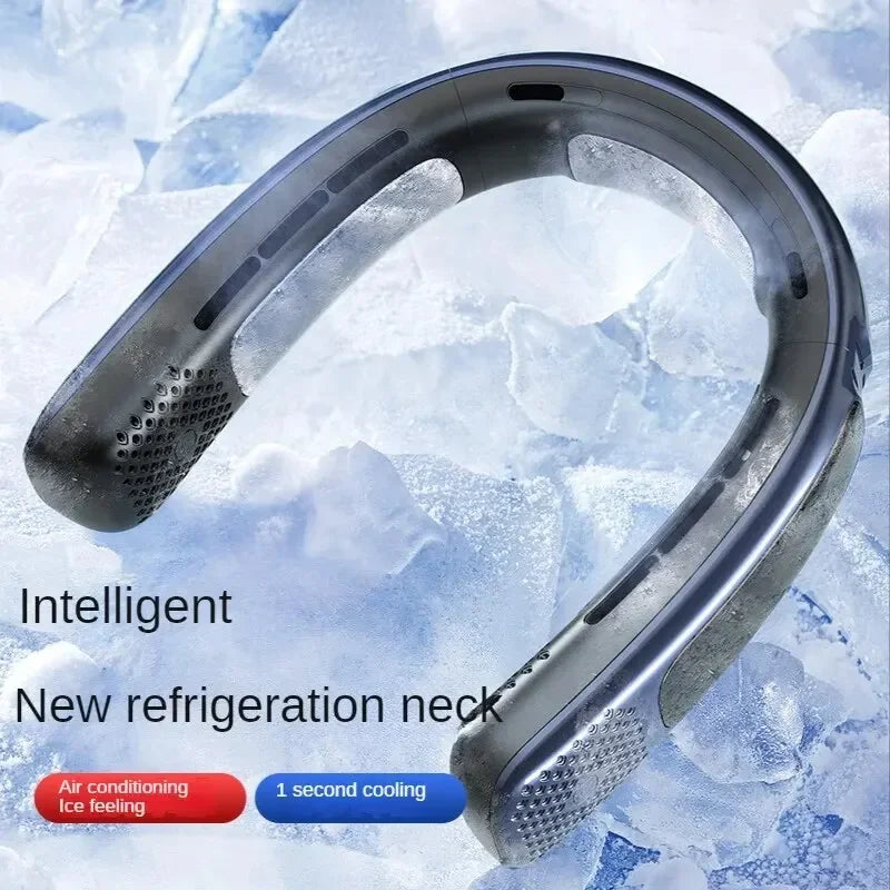 URGGU Bladeless Neck Fan – Hands-Free USB Rechargeable Wearable