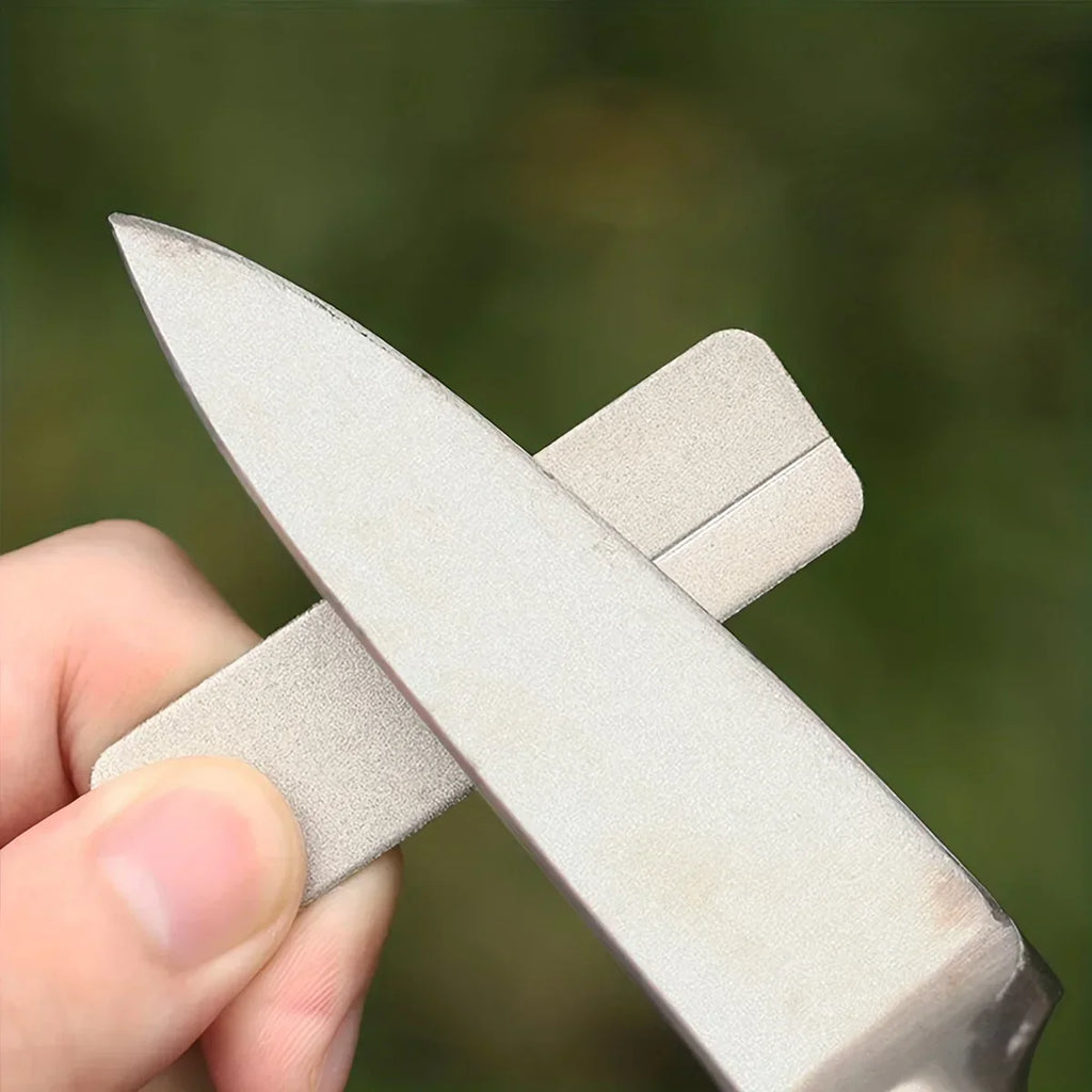 Mini Diamond Knife Sharpener Keychain | Camping Pocket Tool