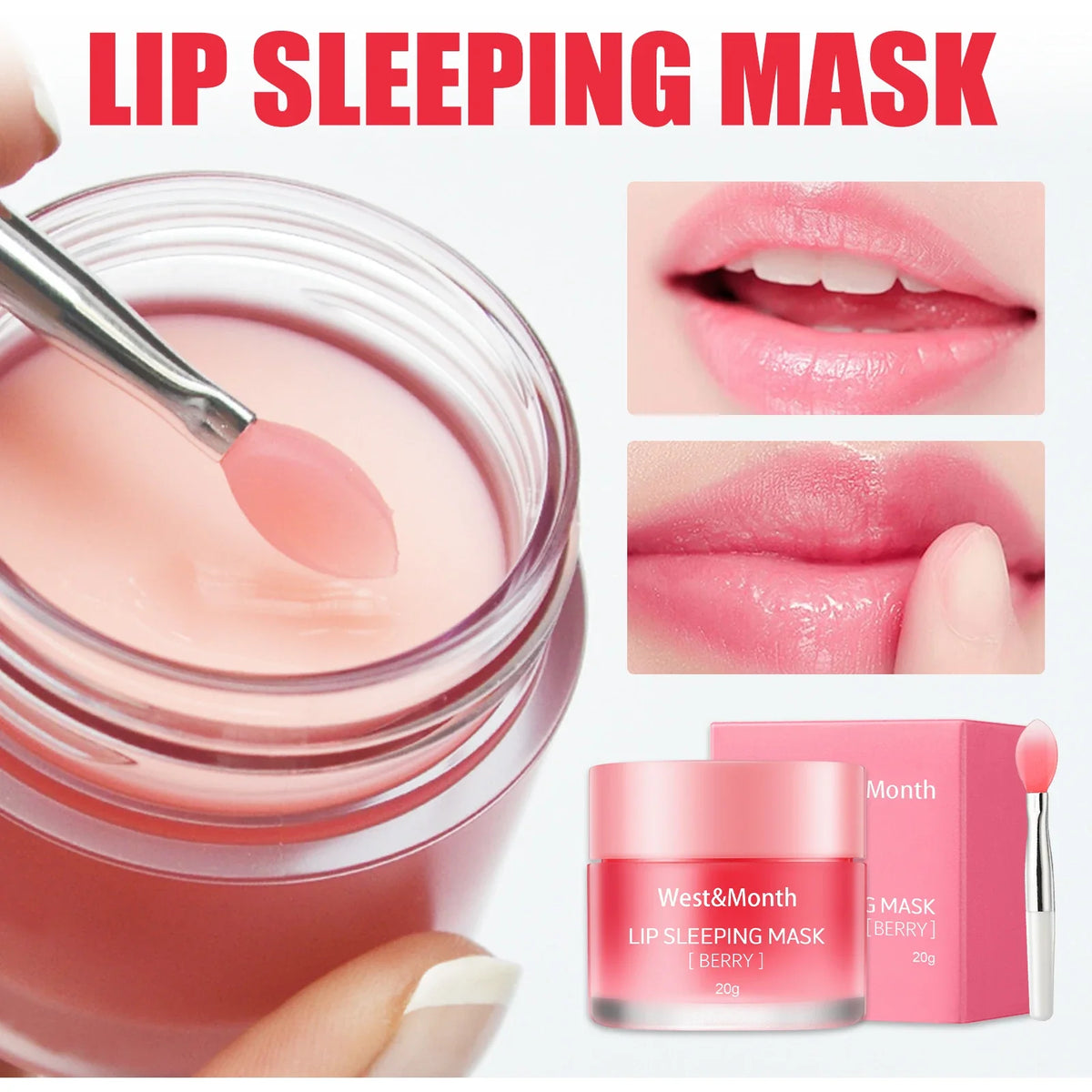 Berry Jelly Lip Sleeping Mask – Moisturizing Nourishing Lip Balm