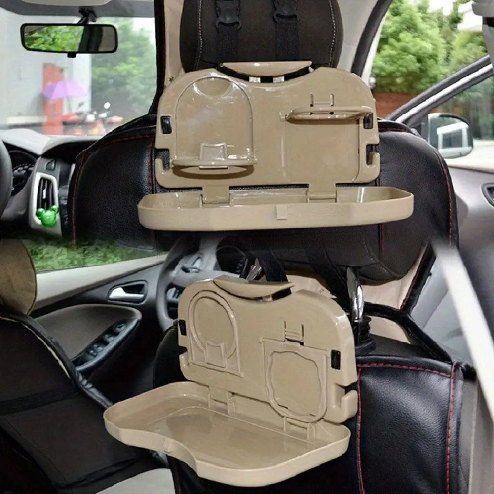 Foldable Car Backseat Tray | Cup Holder & Seat Organizer