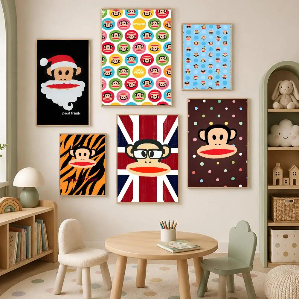 Paul Frank Self-Stick Wall Poster – HD Waterproof Wall Decor