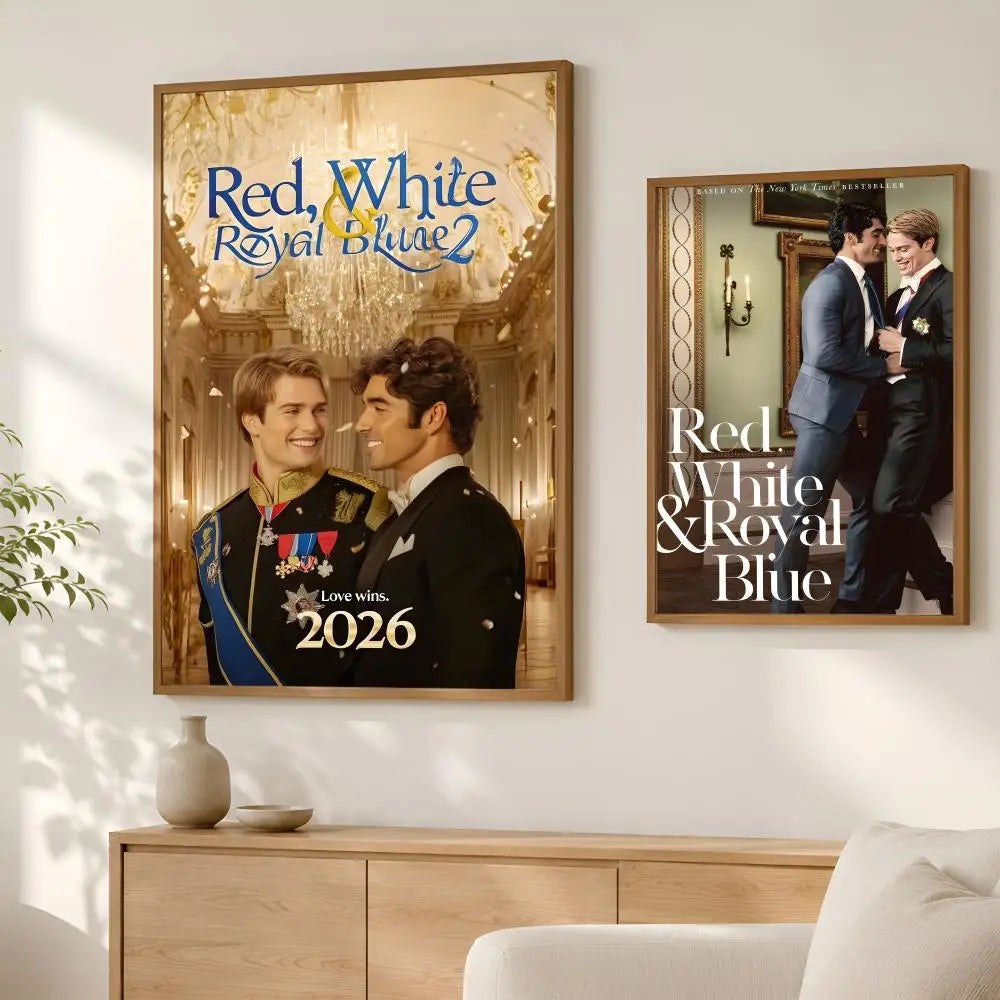 Red White & Royal Blue Movie Poster – Self-Stick HD PVC Wall Art