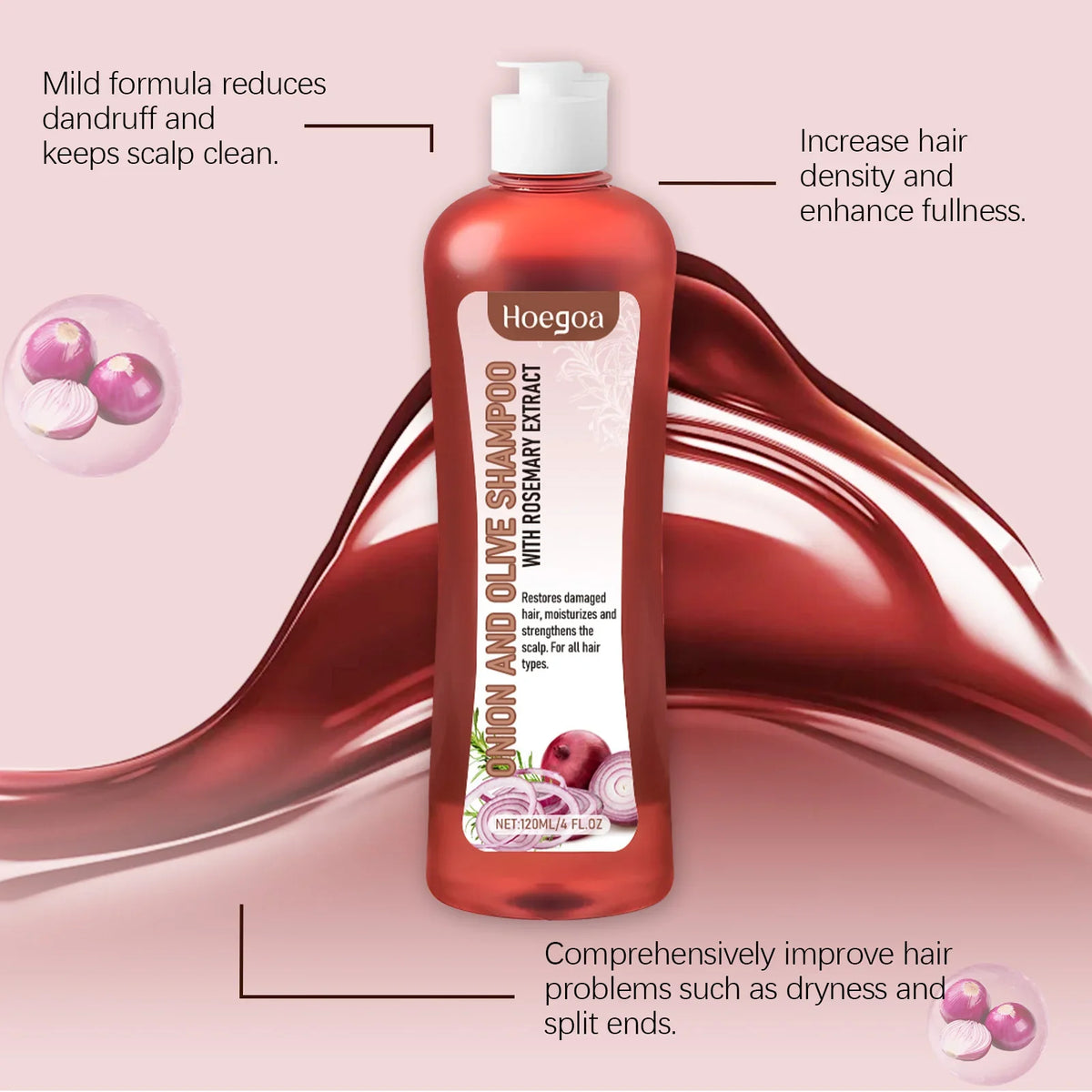 HOEGOA Onion & Rosemary Hair Growth Shampoo & Conditioner Set