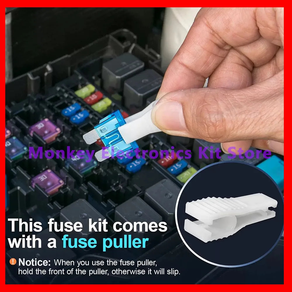 180PCS Car Fuse Assortment Kit – Mini, Standard & Micro Fuses