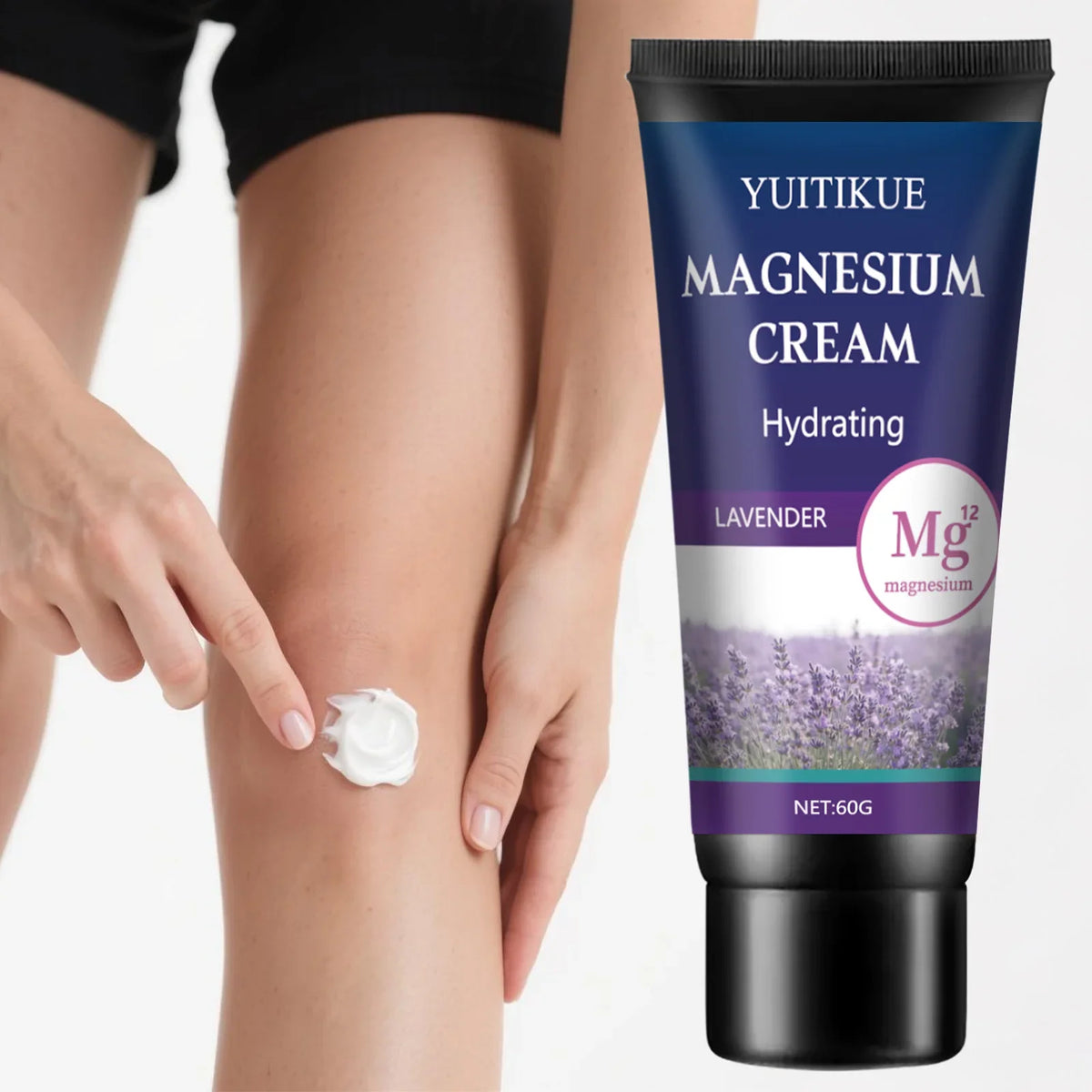 YUITIKUE Magnesium Cream 60g – Joint & Muscle Relief, Lavender