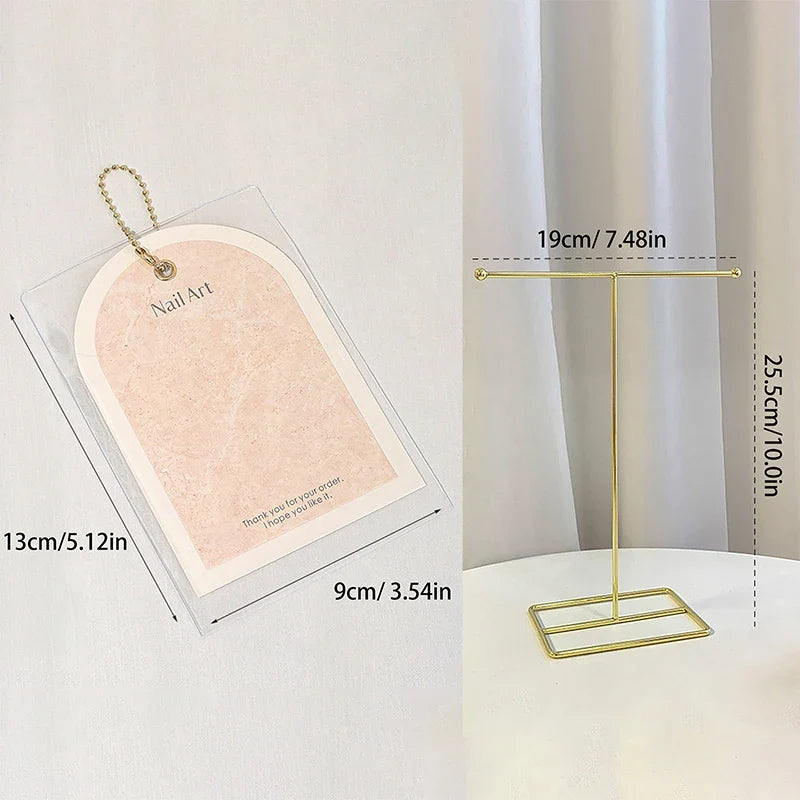 Nail Art Display Stand, Cards & Dustproof Storage Bags