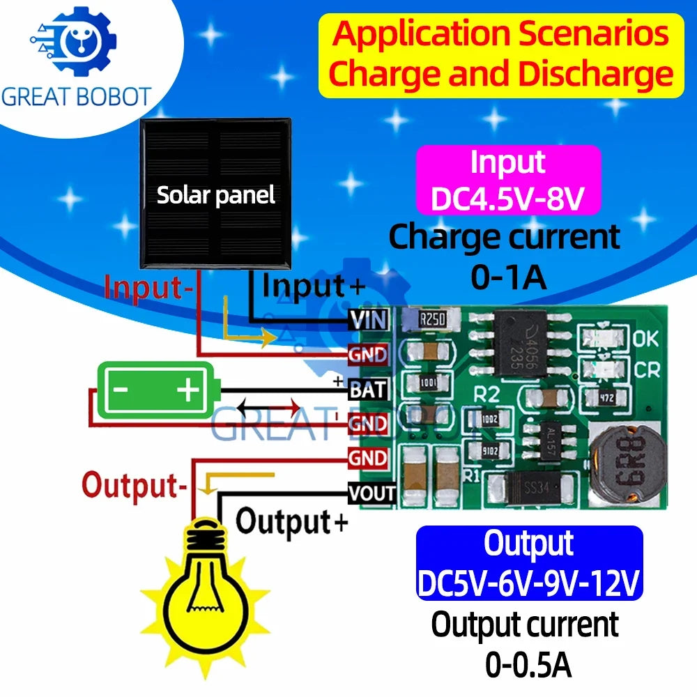 DC-DC Boost Converter Lithium Battery Charger Module DD05CVSA