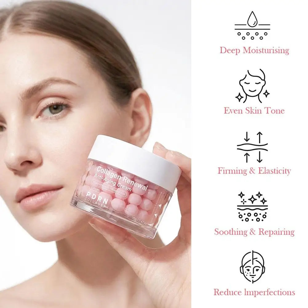 PDRN Pink Collagen Anti-Aging Cream Capsules – Firm & Hydrate
