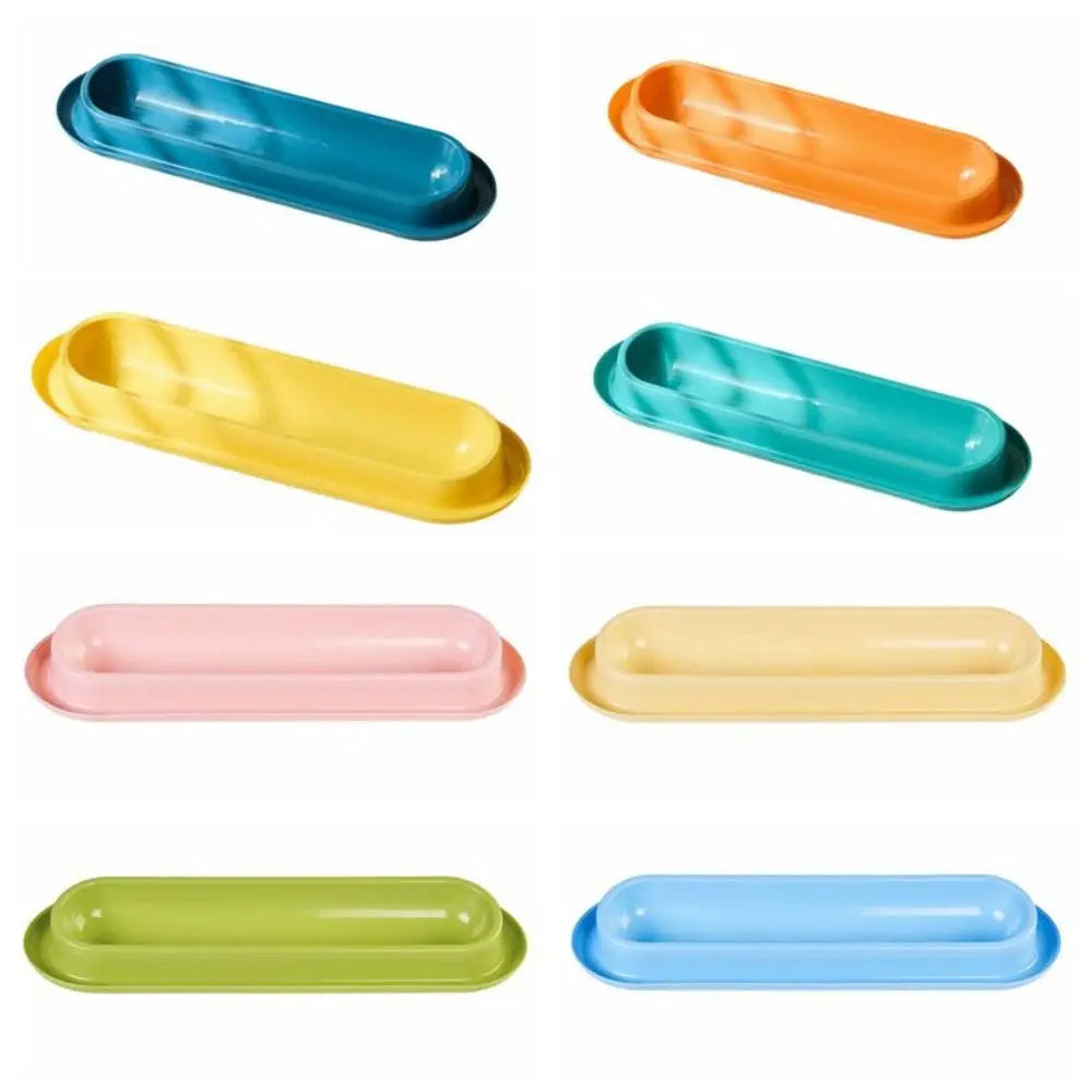 Extra Long Tilted Pet Bowl – Anti-Slip, Large Capacity Cat & Dog