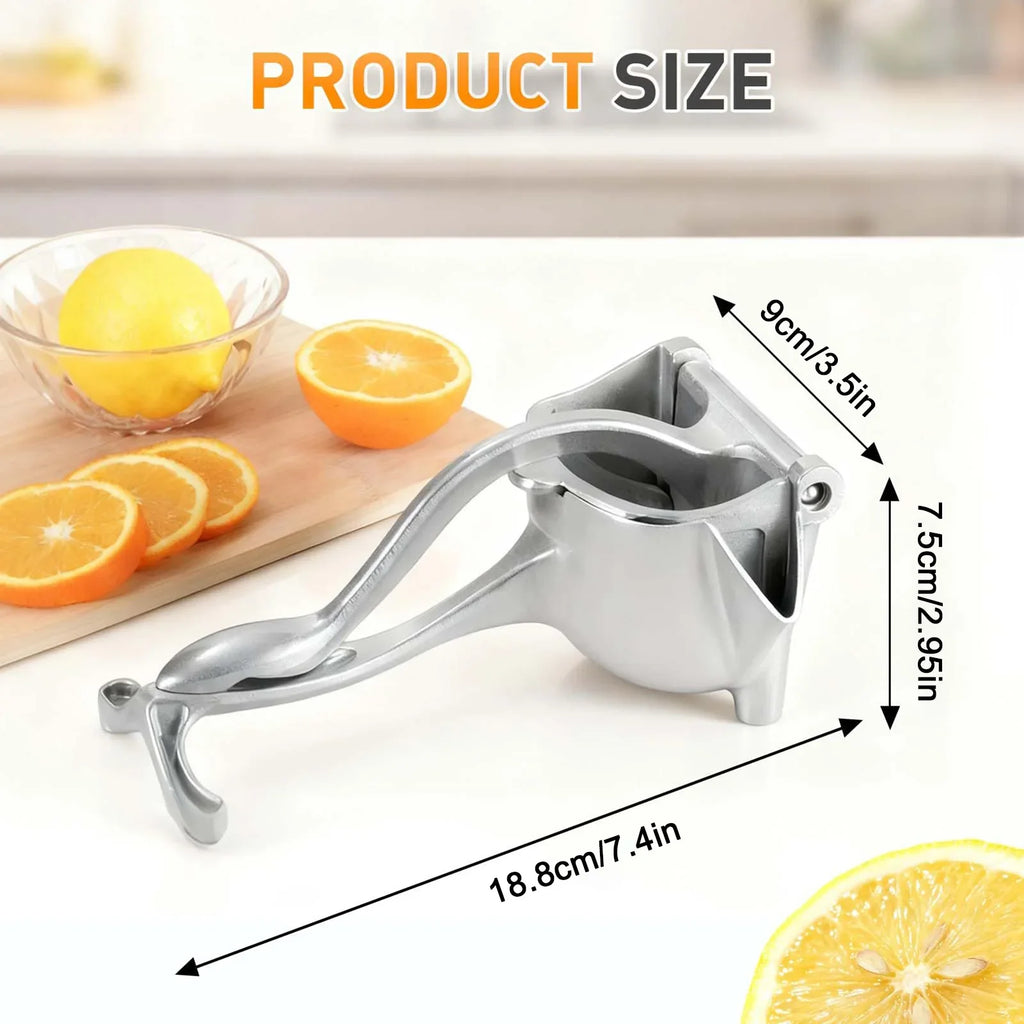 Real Aluminum Alloy Lemon Squeezer Citrus Juicer Hand Press Heavy
