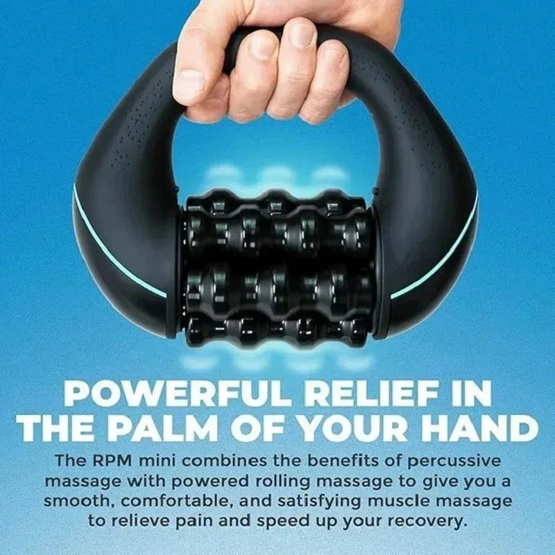 Electric Silicone Roller Massager – 3-Speed Handheld Fascia Tool