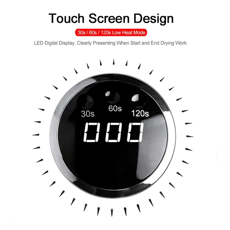 82W UV LED Nail Lamp | Fast Gel Curing, LCD Display & 4 Timers