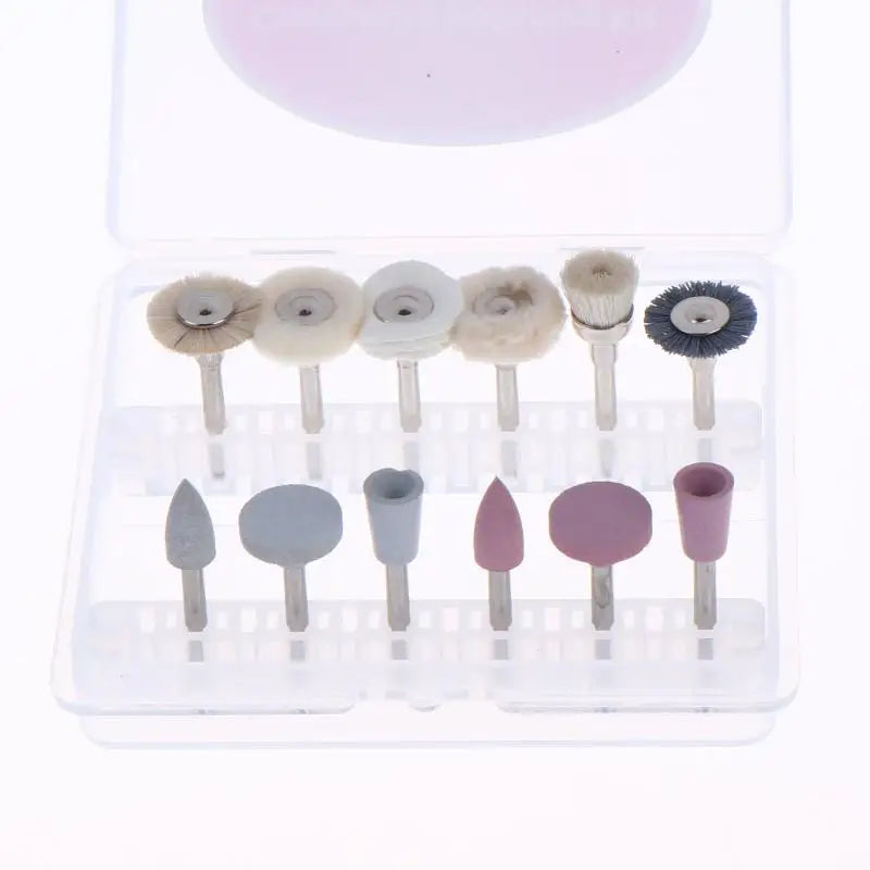 12-Piece Silicone Mixed Grinding & Polishing Head Set | DIY