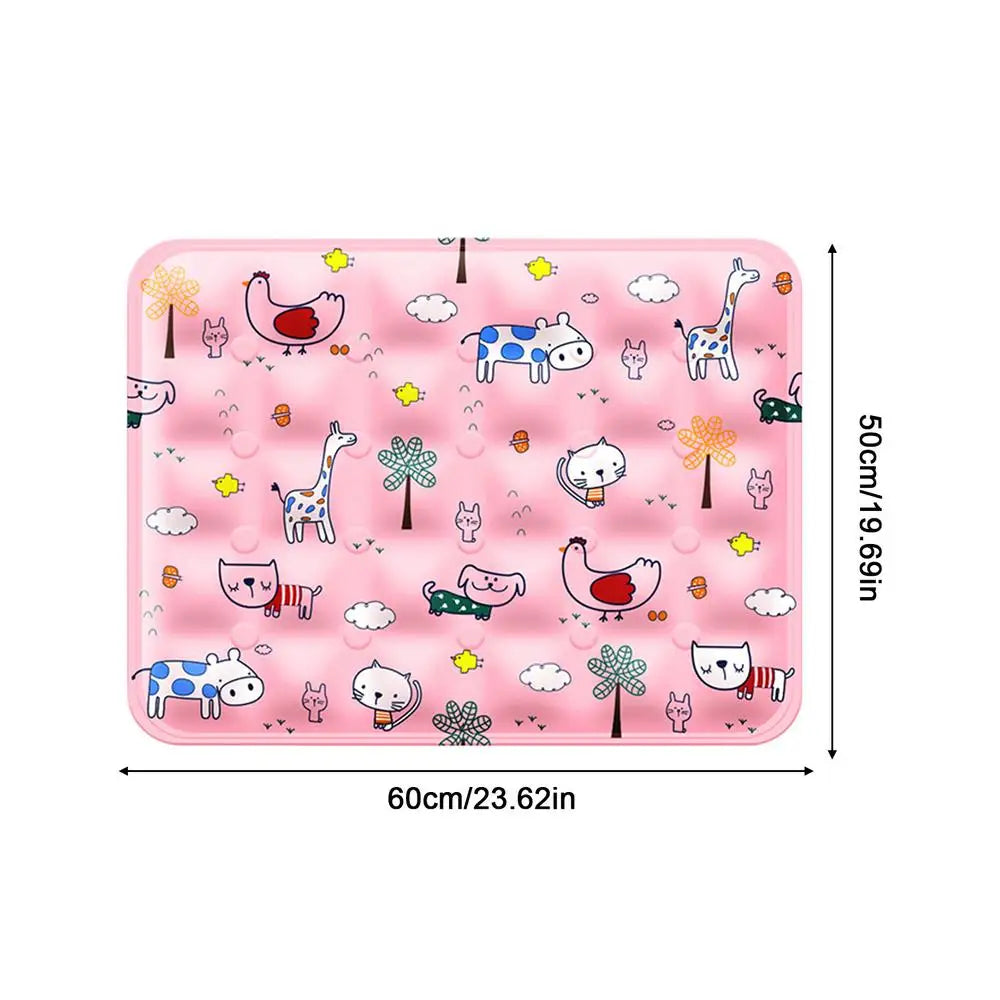 Pet Cooling Mat for Dogs & Cats – Gel Ice Pad Summer Bed