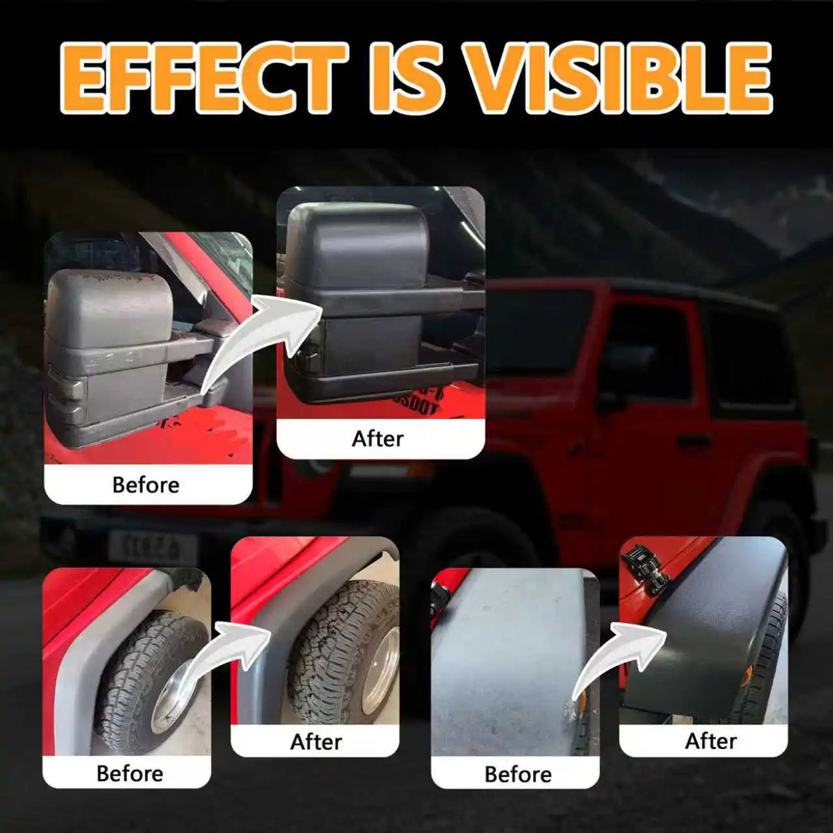 Car Interior Scratch Repair Kit – Plastic Restorer & Wax Coat
