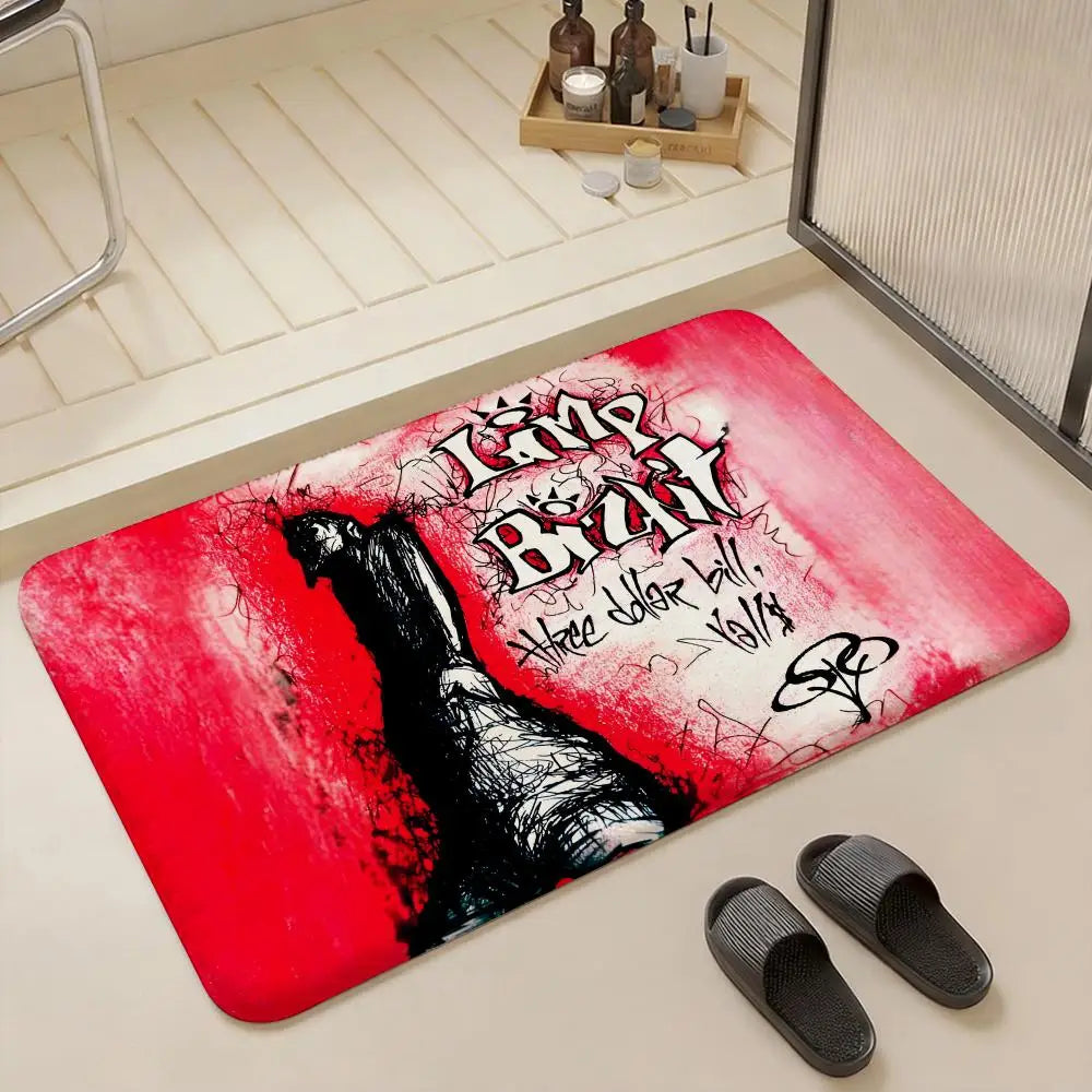 Limp Bizkit Flannel Floor Mat – Non-Slip Indoor Rug
