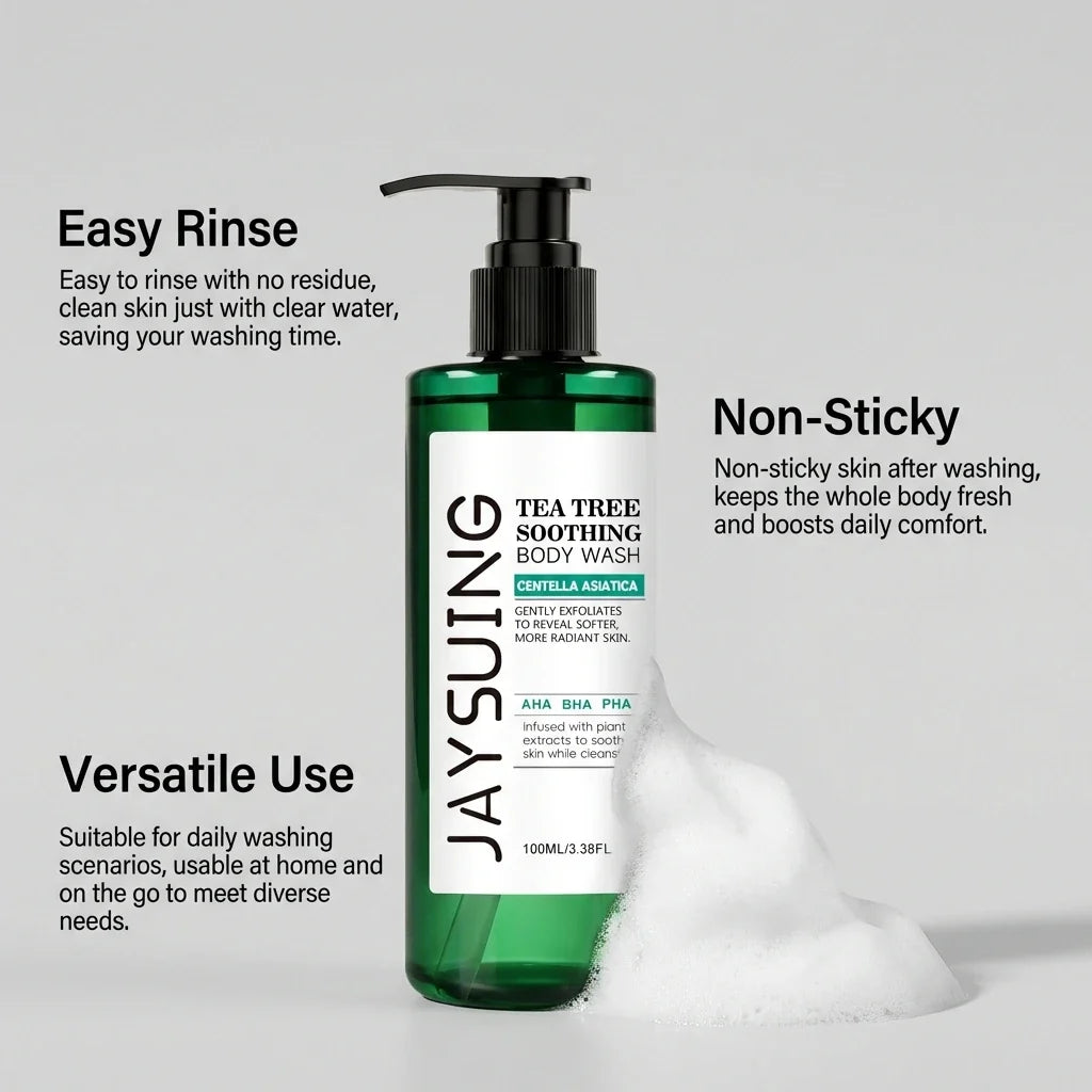 Tea Tree Body Wash – AHA BHA Exfoliating Shower Gel