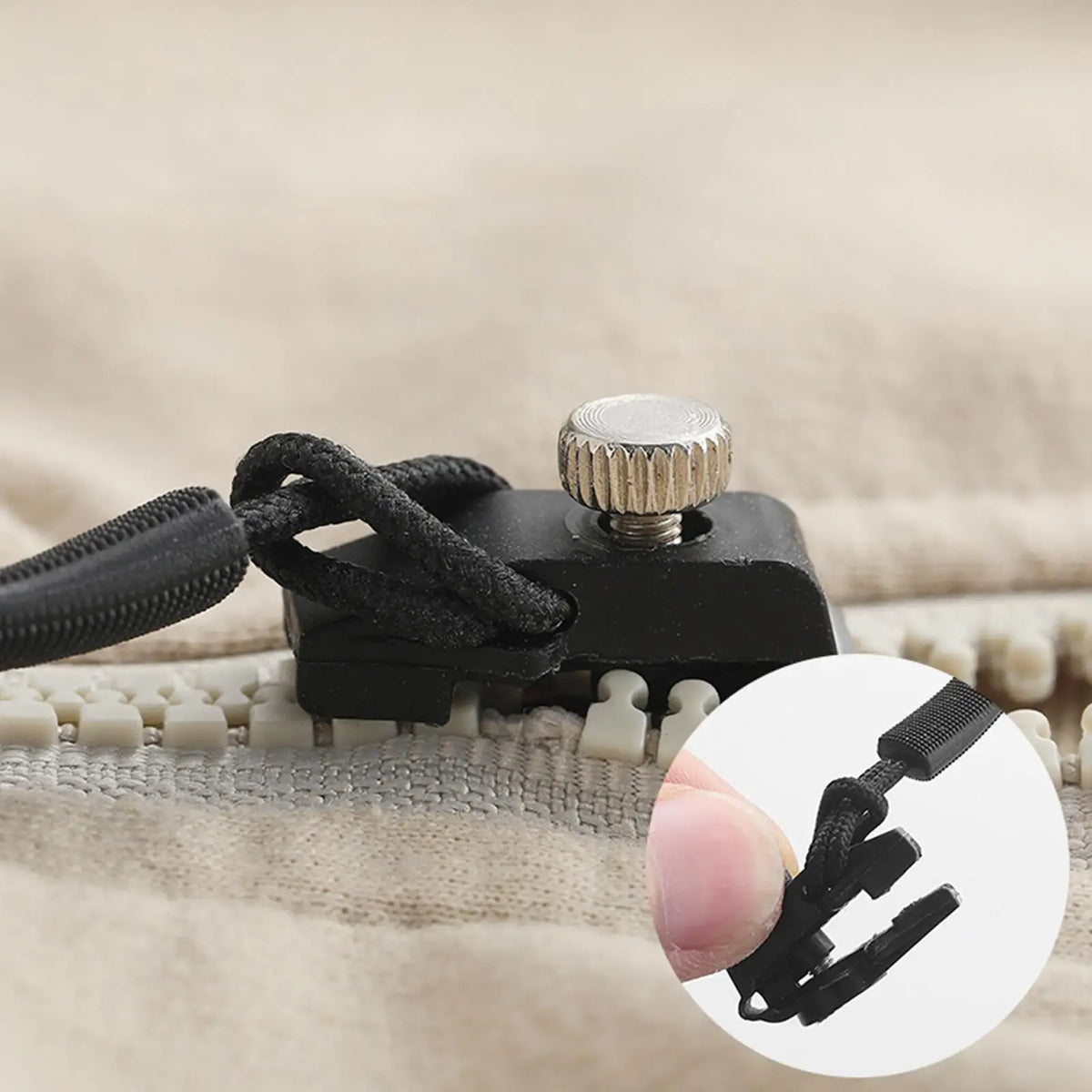 3-Piece Zipper Repair Kit – Universal Slider for Coats & Bags