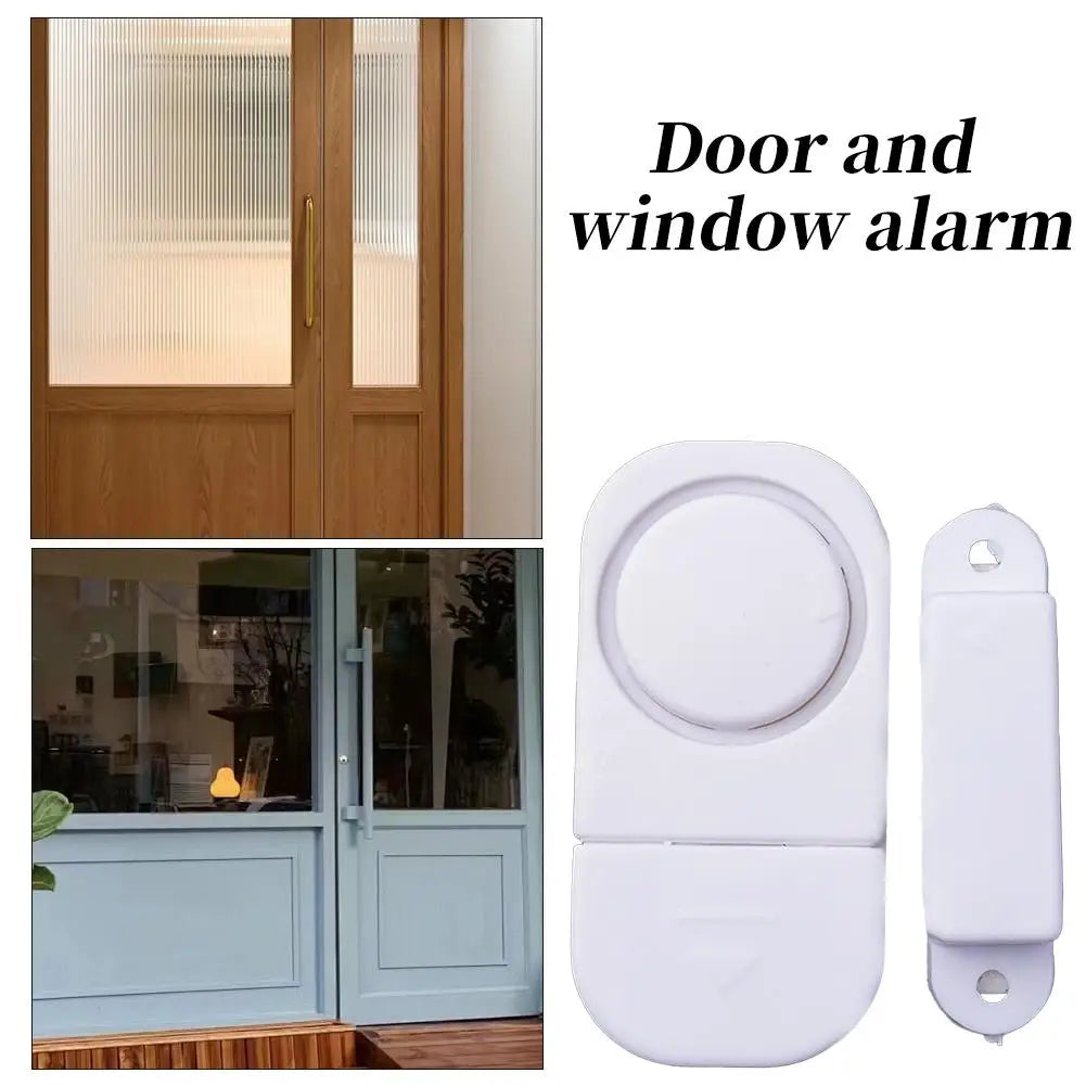 Wireless Door & Window Alarm Sensor – 90dB Magnetic Alert
