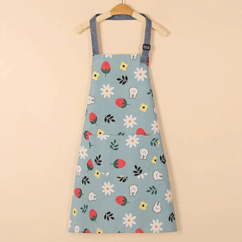 Aprons Fashion Cotton Fabric Waterproof Thickened Dirt Resistant