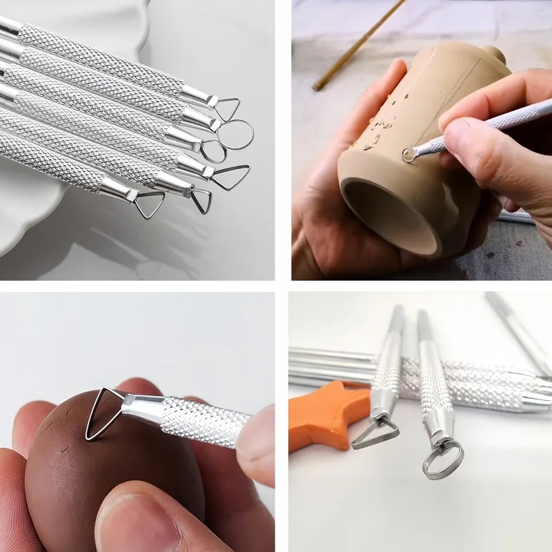 Bview Art Ceramic Repair Tool 7 Needle Punch Manual Detail Work