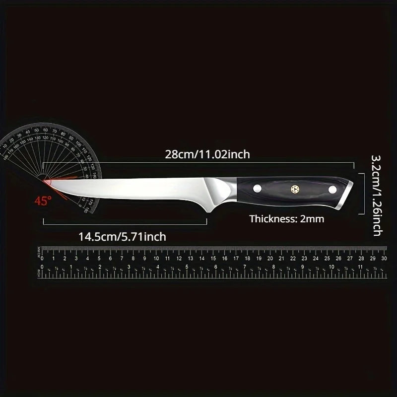 Sharp Stainless Steel Boning & Butcher Knife – Meat Splitting