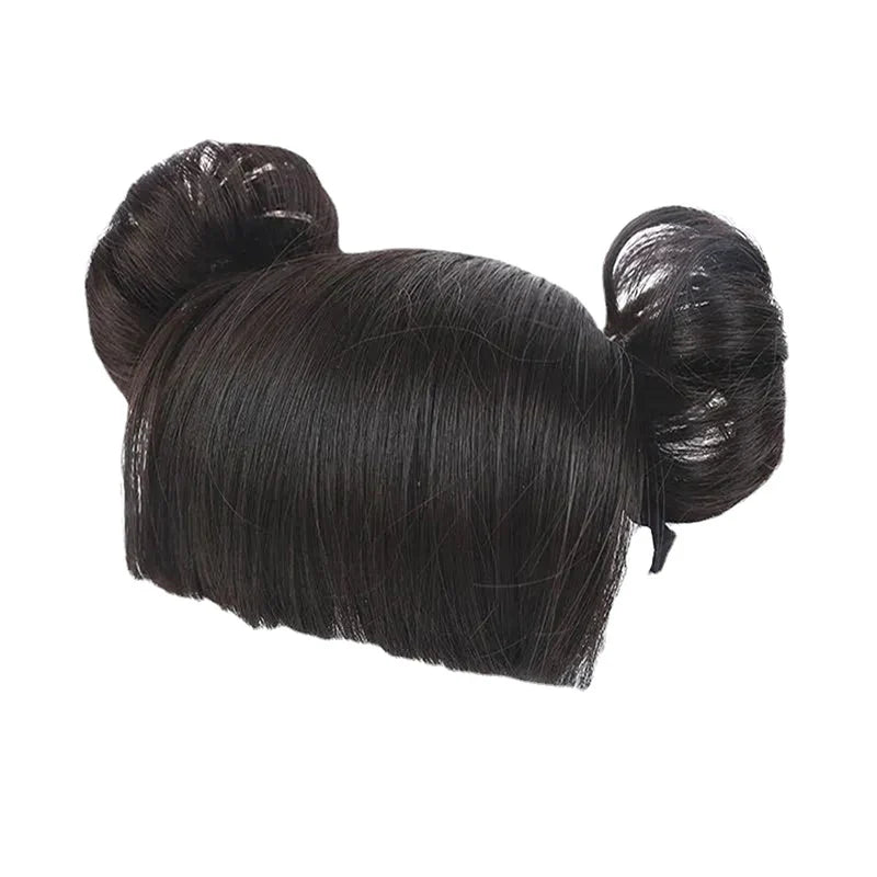 Kids Braided Wig Headband – Fake Bangs Hair Accessory for Girls