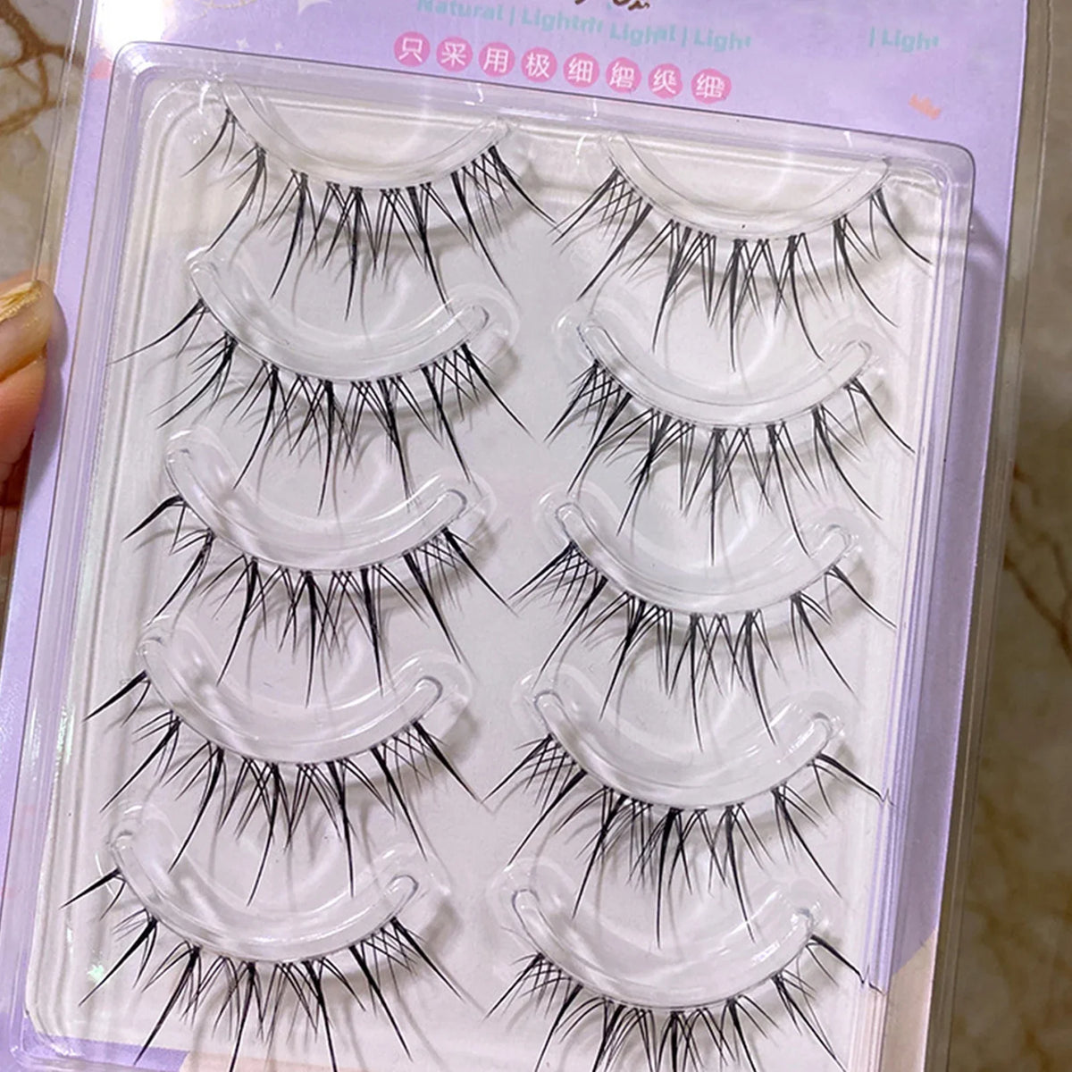 5 Pairs Sunflower Wispy False Eyelashes – Anime Manga Lashes