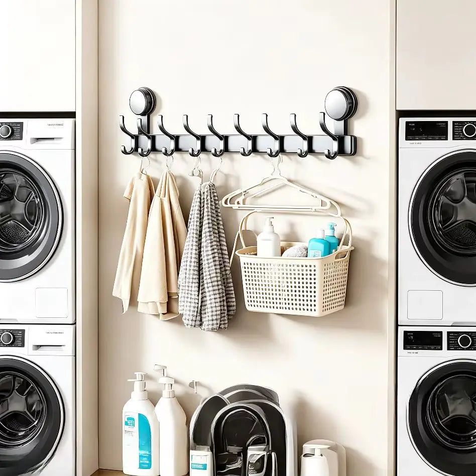 Heavy Duty Suction Cup Hooks | No Drill Wall Hanger, Set of 8