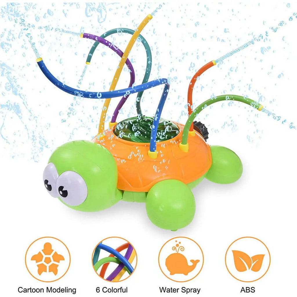 Kids Spinning Turtle Water Sprinkler | Outdoor Summer Toy