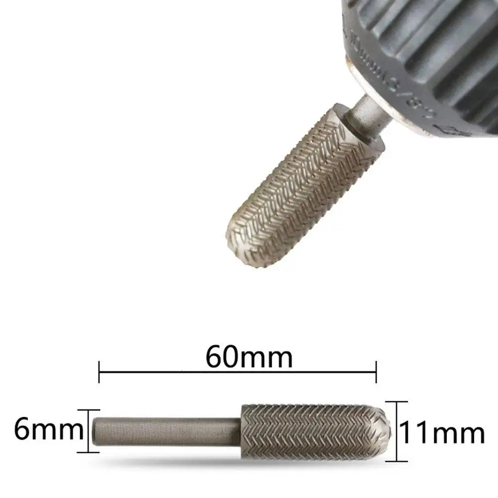 5-Piece Double Cut Carbide Rotary Burr Set | 6mm Shank