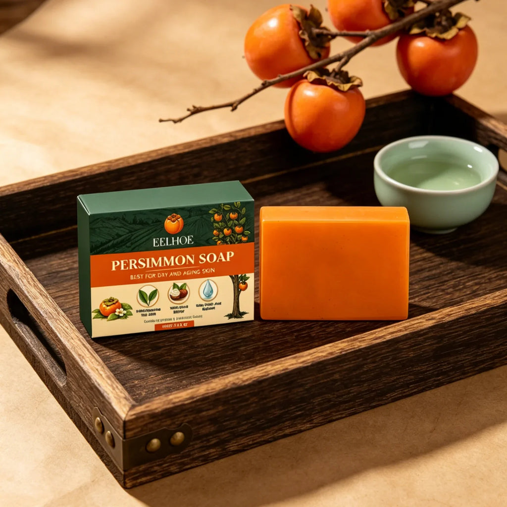 EELHOE Persimmon Soap Bar – Exfoliating, Deodorant & Moisturizing
