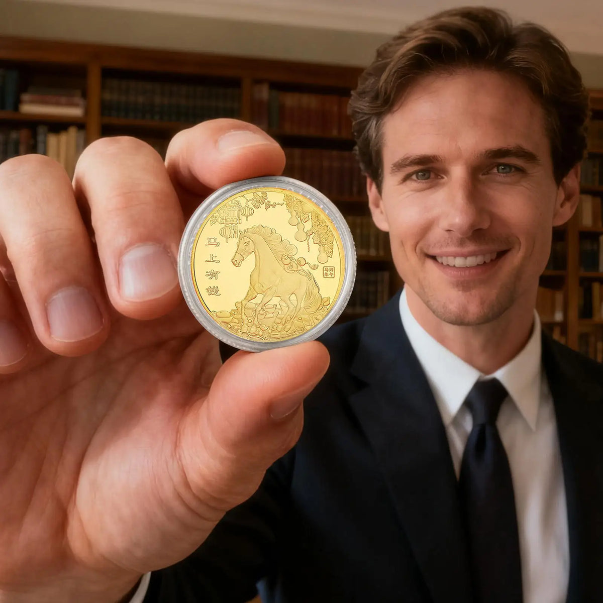 Year of the Horse 3D Commemorative Coin – Lucky New Year Gift