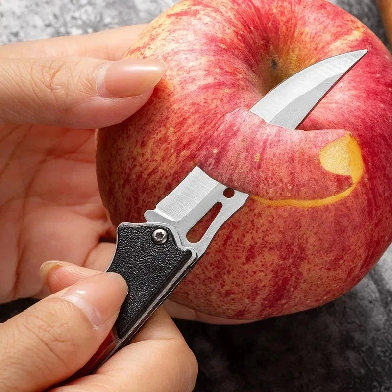 Multifunctional Utility Knife – Stainless Steel Blade & Wood Handle