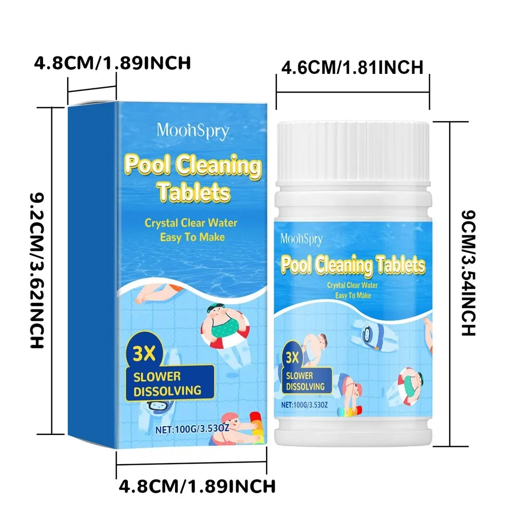 Pool Chlorine Tablets – Algaecide, Clarifier & Slow Release