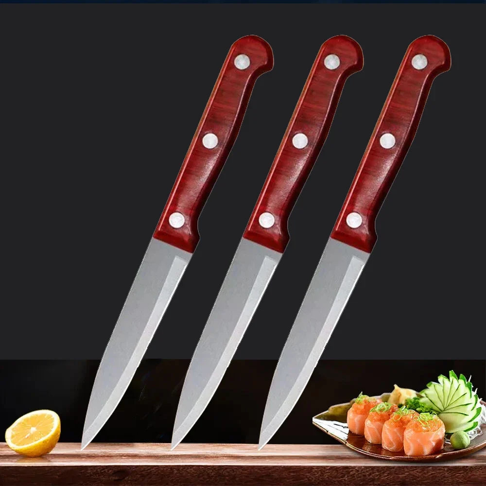 Sharp Stainless Steel Paring Knife – Fruit & Kitchen Knife