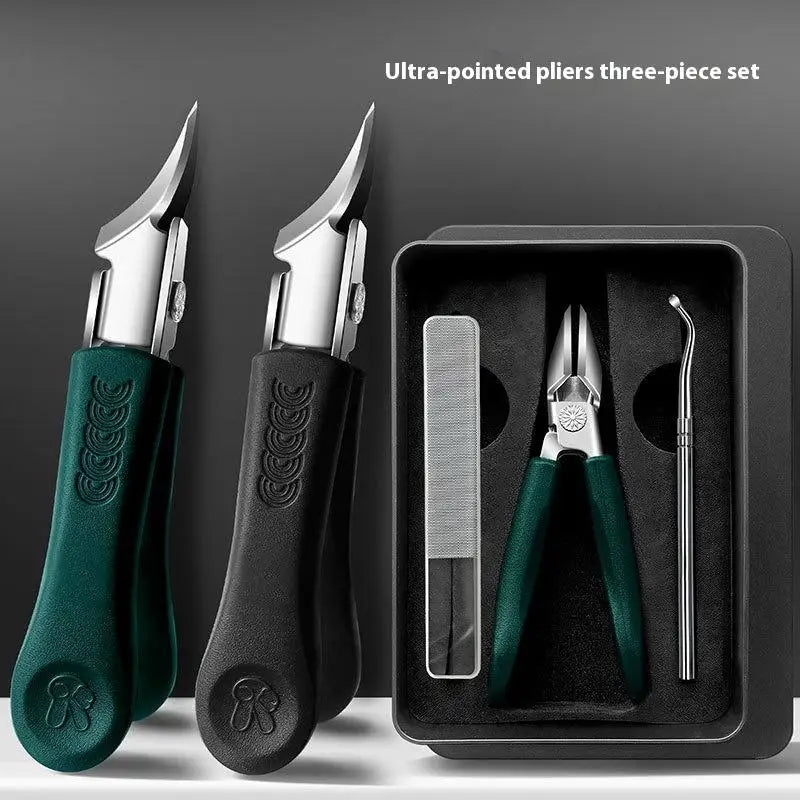 Slanted Anti-Splash Nail Clipper – Stainless Steel Nail Tool