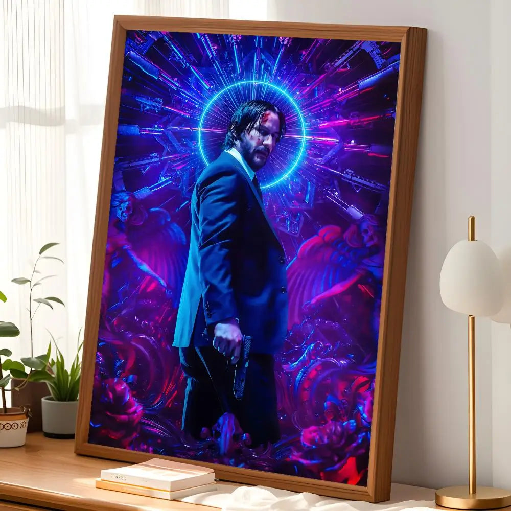 Keanu Reeves Self-Stick HD Wall Art Poster – Waterproof Decor