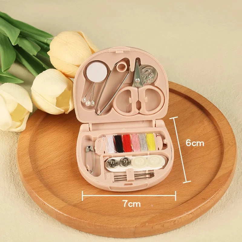 Pink Sewing Kit – Complete Compact Set for Travel & Repairs